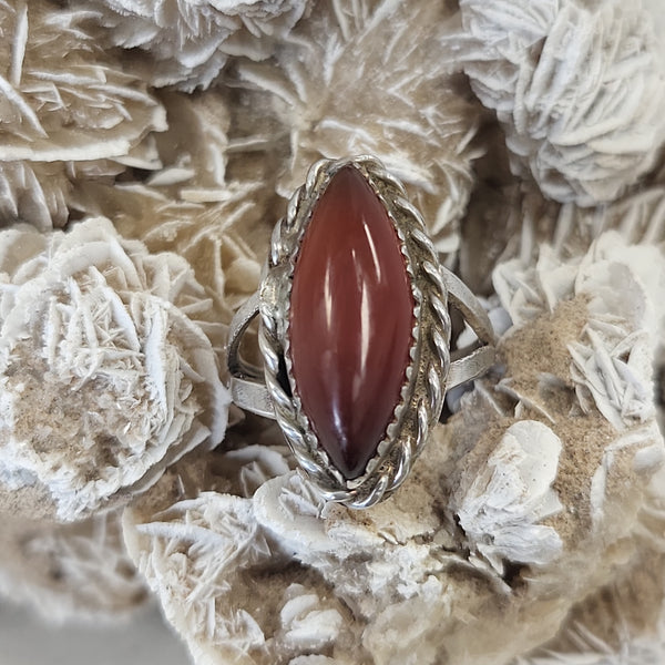 Carnelian & Sterling Silver Ring