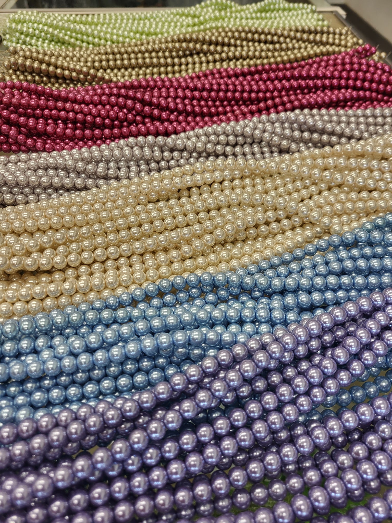 Faux Pearl Strands 8mm